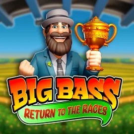 Big Bass Return to the Races logo – Slots by Pragmatic Play at Vegasino Casino