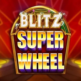 Blitz Super Wheel slot logo by Pragmatic Play at Vegasino Casino