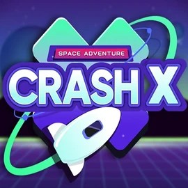 Logo of Crash X from Turbo Games at Vegasino Casino