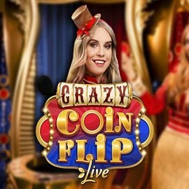 Crazy Coin Flip game by Evolution – logo hosted on Vegasino Casino