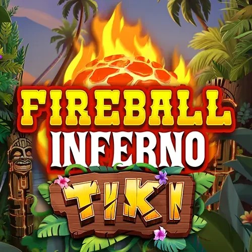 Fireball Inferno Tiki slot icon by NetEnt, available at Vegasino Casino