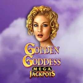 Logo of Golden Goddess Megajackpots from IGT at Vegasino Casino