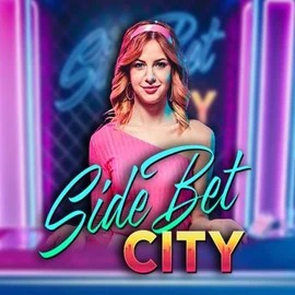 Live Casino logo of Side Bet City from Evolution at Vegasino Casino